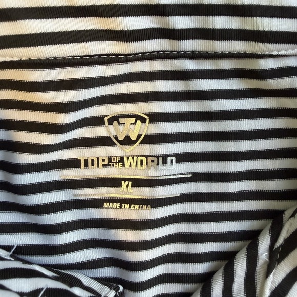 Top of the World Indiana Hoosiers IU Logo Black & White Golf Polo Mens XL - Picture 3 of 3